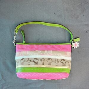 Coach Y2K rare Signature Multi Stripe bag 14725